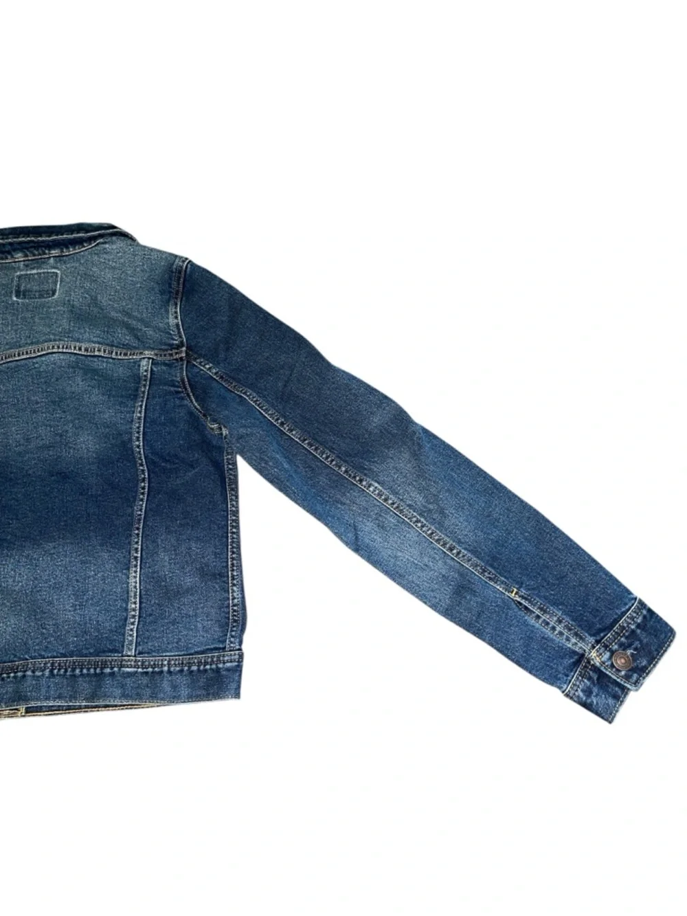 American Eagle Outfitters Light Wash Denim Jacket - Pale Blue Size Medium NWT - Picture 4 of 12